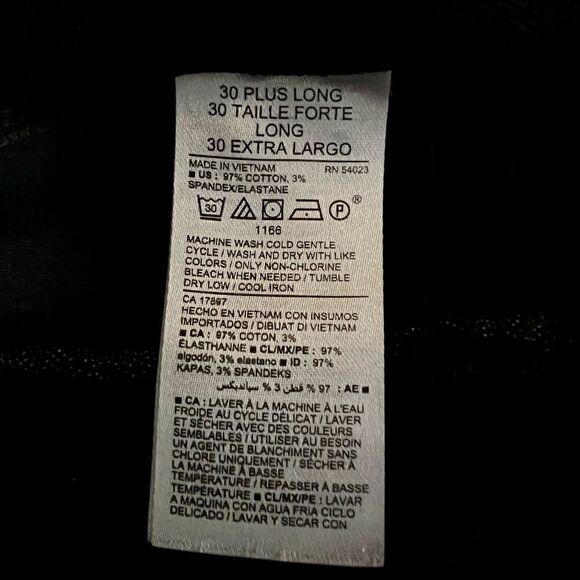 Old Navy black slim fit side zip flat front cropped ankle length pants 30W - Picture 5 of 5